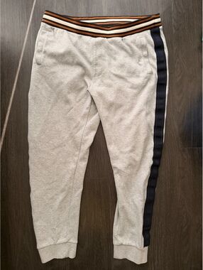 Y2K Sean John Grey Side Stripe Varsity Knit Joggers XL